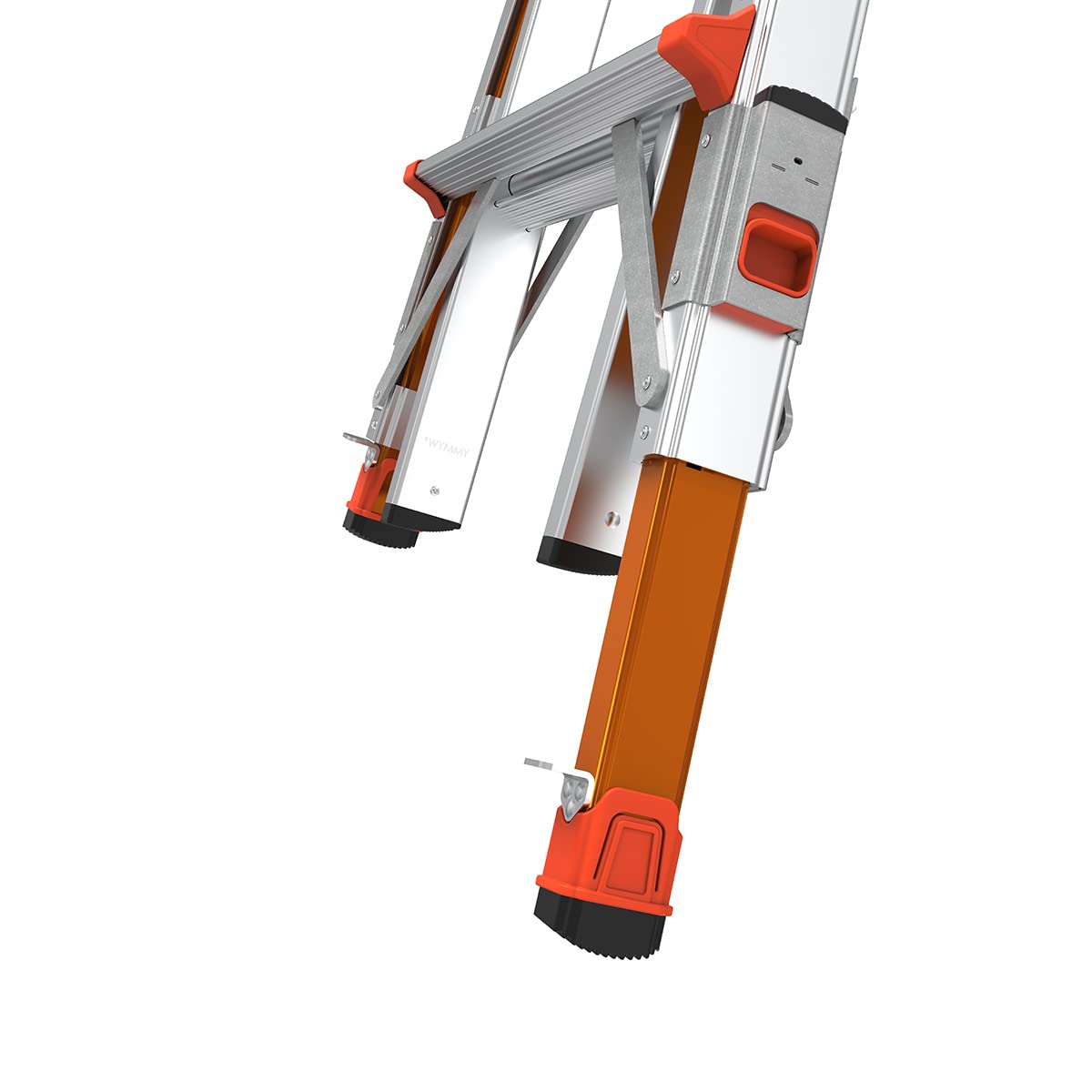 Revolution 2.0, Modell 17 - ANSI Typ IA - 300LB Nominal, Aluminium Klappleiter mit Tip & Glide Räder und Ratsche Levelers