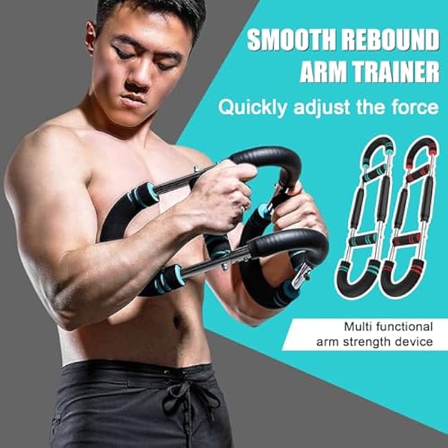 3 Levels Strength Adjustment,Twister Arm Exerciser,Adjustable Resistance Twister Arm Exerciser Chest Exerciser for Men,Chest Expander Portable Home Fitness Equipment