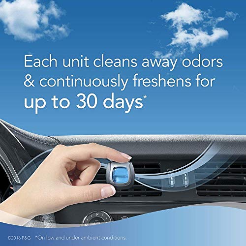 Image of Febreze Car Air Fresheners, 2 Linen & Sky and 2 Hawaiian Aloha Scents, Odor Eliminator for Strong Odors (4 Count)