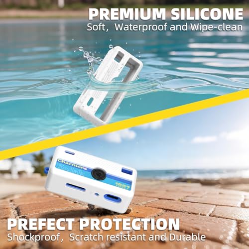 Funda de silicona para cámara Kodak Charmera blanca miniatura 6