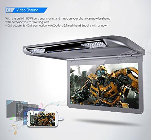 XTRONS CM133HDGREY HDMI input for video sharing