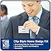 C-Line Name Badge Kits, Top Load, 4 X 3, Clear, Clip Style, 96/box