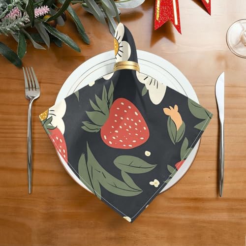 Servilletas de tela YETTASBIN set de 4 20" x 20" miniatura 2