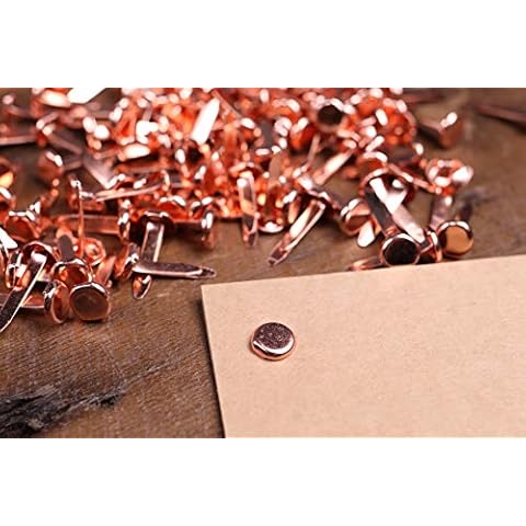 redchocol8® Copper Paper Fasteners for Office and Craft Cover