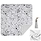 JJC 50cm 2in1 Selbstklebende Einschlagtuch Reinigungstuch Kamera, Anti-Scratch Schutzhülle Kamerabeutel Lens Wrap Brillenputztuch für Kamera Objektiv Laptop Telefon iPad und mehr