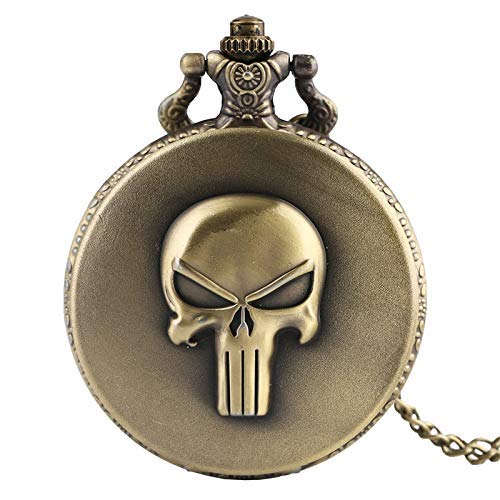 for Men Women Children Kids Pal Necklaces Evil Skull Head Quartz 