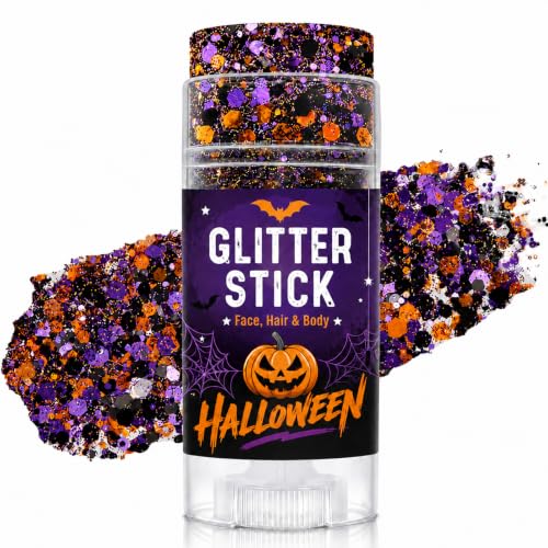 Halloween Glitter Stick for Face, Body & Hair...