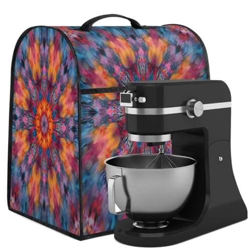 Coffee Maker Cover Abstract Mandala Kitchen Appliance Covers Small Appliance Covers Blender Cover Juicer Cover Dust Covers for Kitchen Appliances with Top Handle and Pockets,Washable,B192