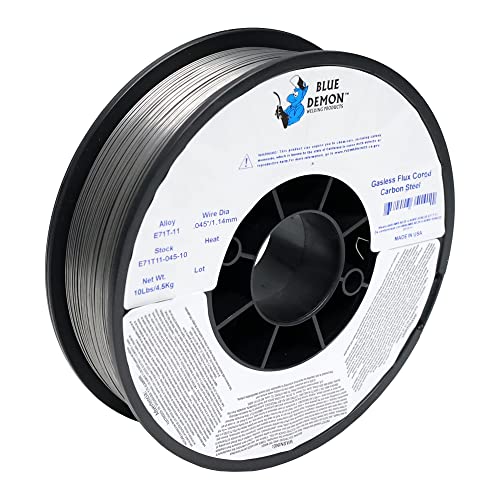 51cc+kKOllL. SL500 Blue Demon E71T-11 X .045 X 10LB Spool gasless flux core welding wire