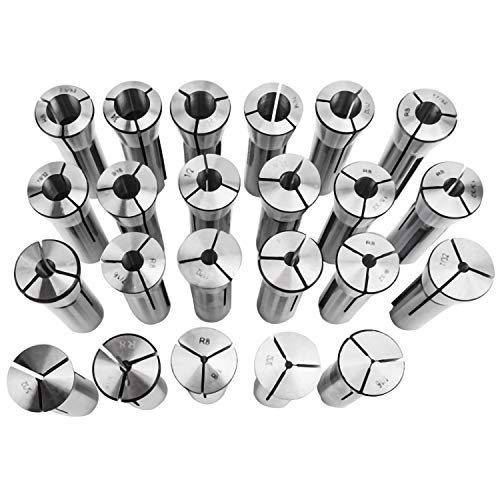 8milelake 23pcs Precision R8 Collets Set 1/16-3/4" Mill Chuck Holder for Bridgeport .0006 (23pcs) by 8MILELAKE - Image 2