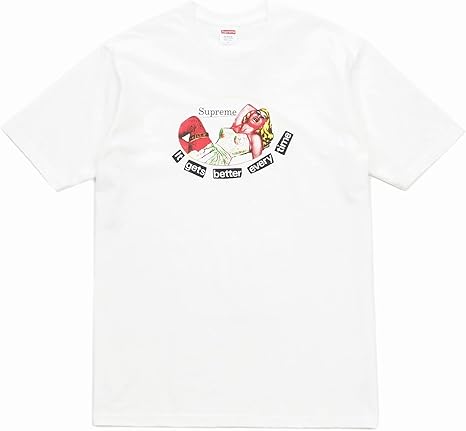 Amazon | Supreme/it gets better every time Tee[White]2019ss