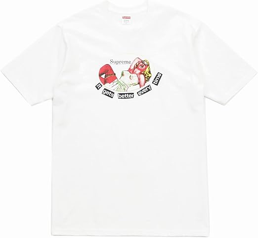 Amazon | Supreme/it gets better every time Tee[White]2019ss (L