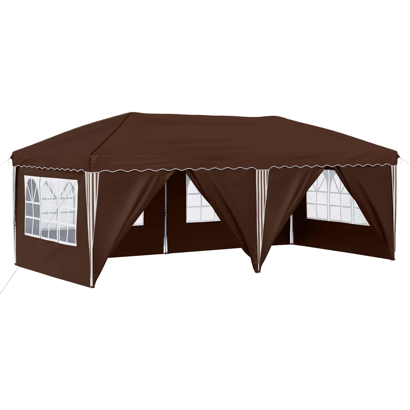 Carpa para fiestas (3 x 6 m), color marrón