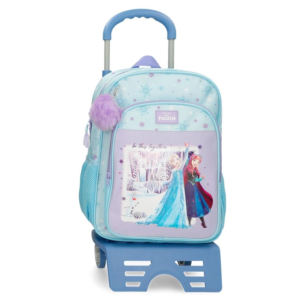 Disney Joumma Frozen in This Together Mochila Escolar con Carro Lila 30x40x13 cm Polyester 15,6L