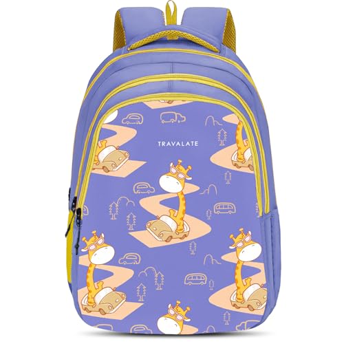 Image of TRAVALATE 25L Stylish &Trendy printed School Bag for Kid's | Backpack for Class 1 to 5 School Going Boys & Girls