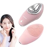 MCAura【国内正規品】美顔器【毛穴洗浄×美肌ケア】多機能美容器 イオン導入/導出 電動洗顔ブラシ EMS微電流 超音波振動 42℃温熱 2色LED IPX6防水 敏感肌対応 軽量 USB充電 携帯便利 自宅エステ 男女兼用 プレゼント 誕生日 母の日 記念日