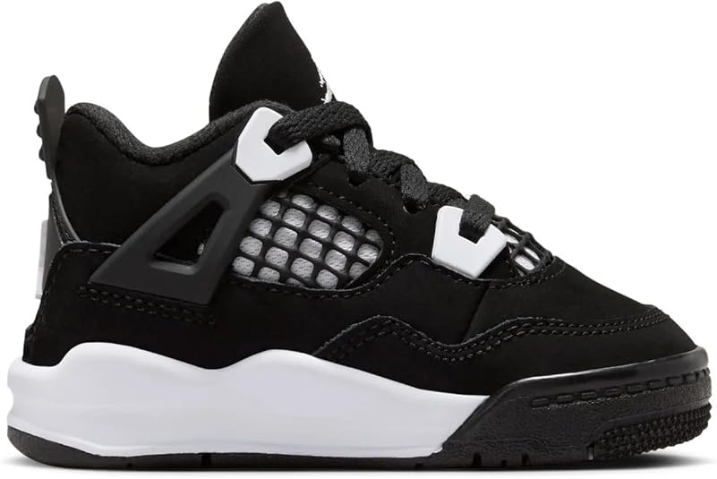 Amazon.com | Toddler's Jordan 4 Retro 'White Thunder' Black/White-Black ...