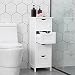 VASAGLE Gabinete de Baño, Gabinete de Almacenamiento con 4 Cajones, 30 x...