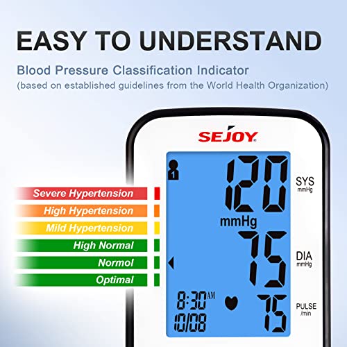 Blood Pressure Monitors, Automatic Upper Arm Cuff Digital Bp Machine, English And Spanish Talking, Extra Large Backlit Display, Home Use Irregular Heartbeat & Hypertension Detector #TOP4