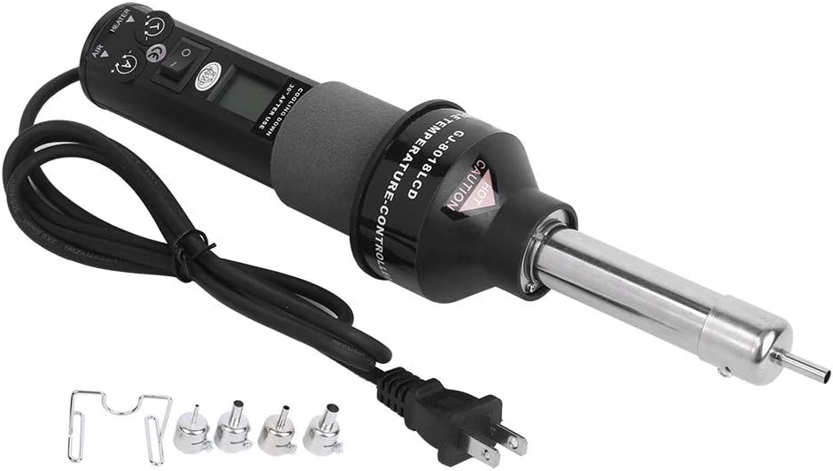 Fafeicy Hot Air, LCD Digital Display Adjustable Temperature 450 with Constant Temperature Small Size, for Desoldering Most Mounted Parts