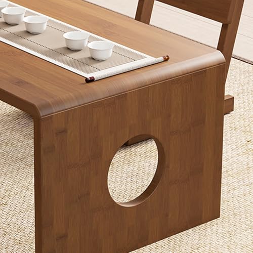 Table basse japonaise pliable pour optimiser l'espace du salon