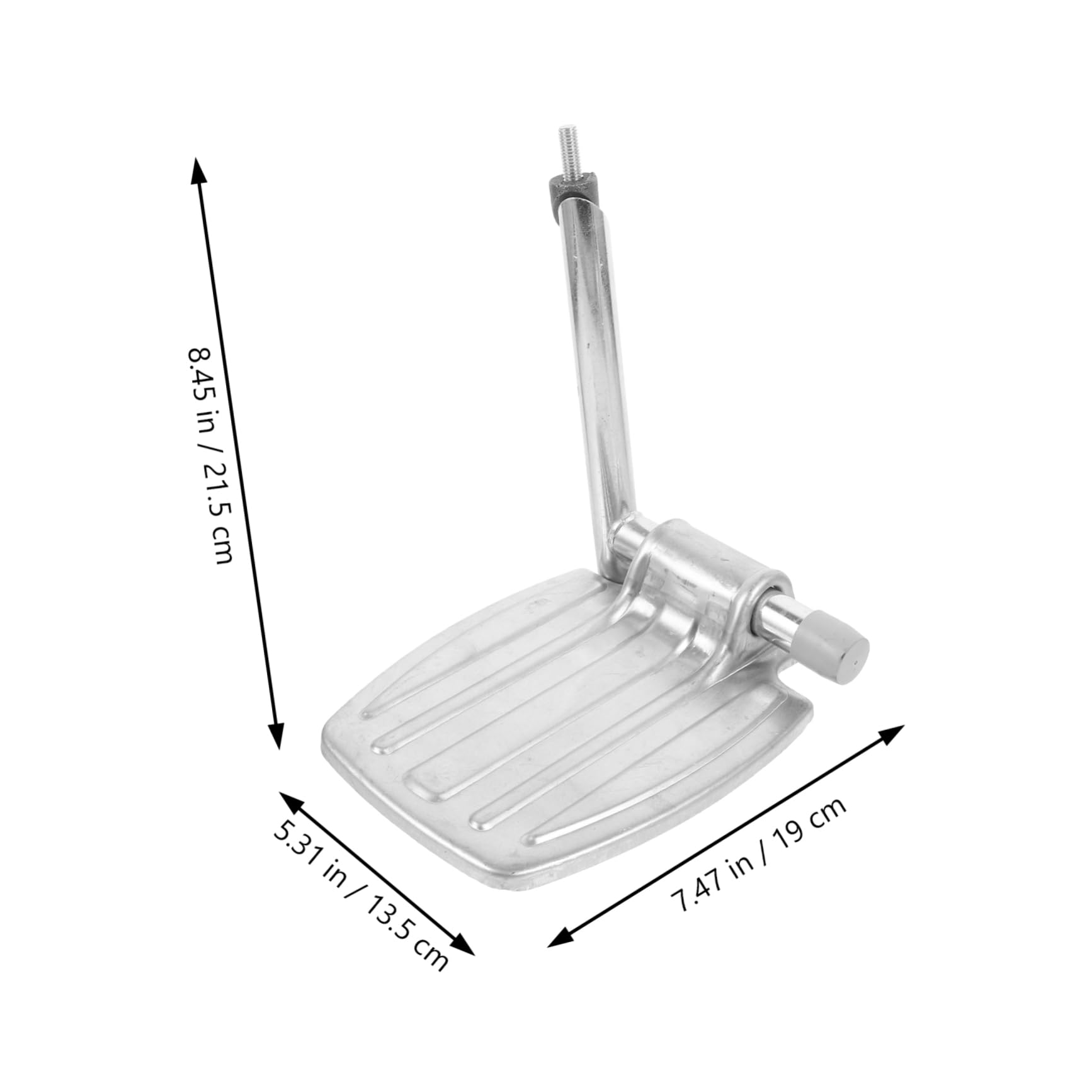 GARVALON Reposapiés para Silla de Ruedas, Repuesto de Metal Ligero y Plegable, para Usuarios de Movilidad Reducida