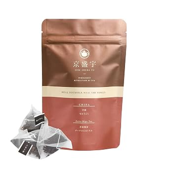 Jing Sheng Yu Puer Ripe Tea bags,12 Total Tea BagsPack of 1