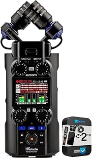 Zoom ZH5STUDIO 6 Track Handy Recorder with 32-Bit Float Recording Bundle with 2 YR CPS Enhanced Protection Pack