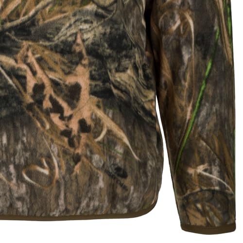 Drake Waterfowl Men's MST Camp Fleece 1/4 Placket Hunting Anti-Pill Moisture Wicking Camo Pullover w/Magnattach Chest Pocket4