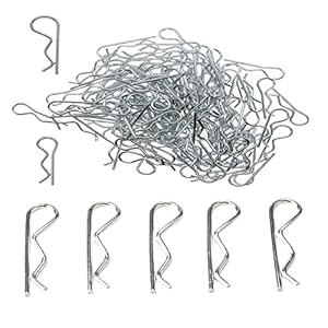 Ozxzh R-förmige Edelstahl-Federsplinte 10 Stück