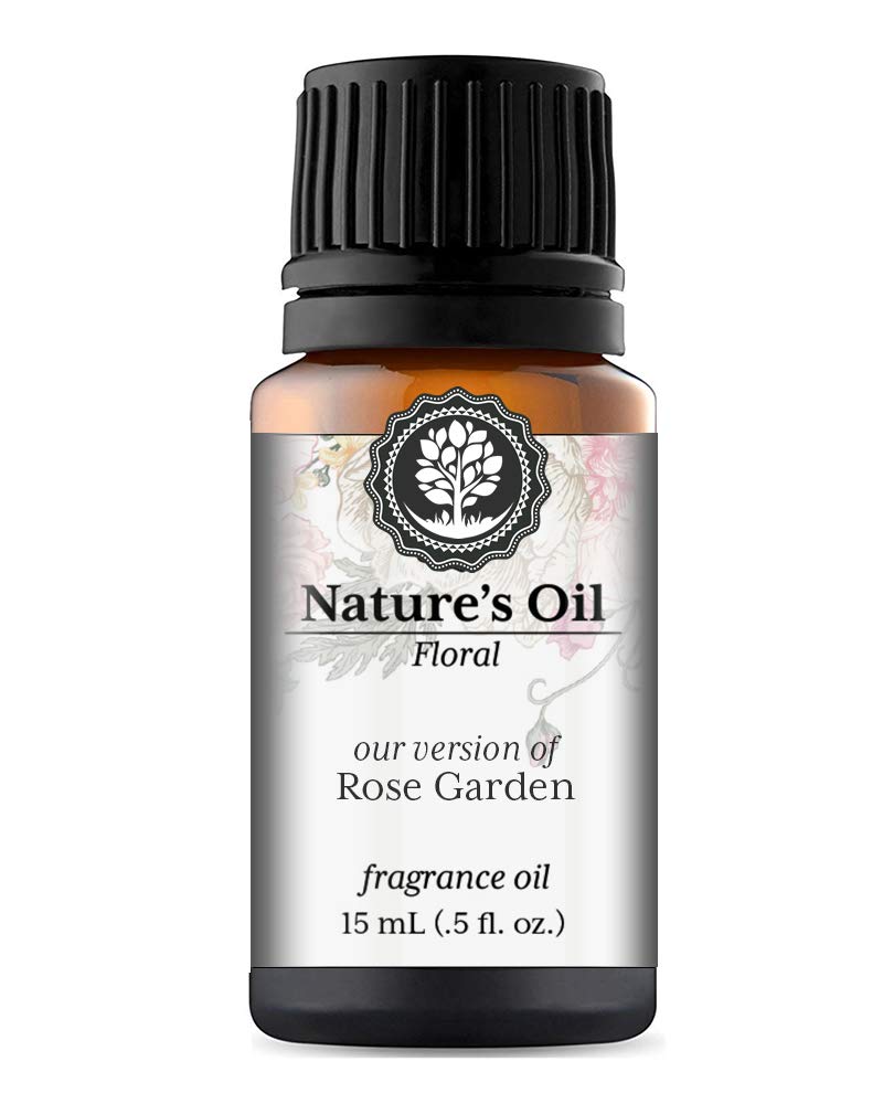Rose Garden Fragrance Oil (15ml) for Diffusers, Soap Making, Candles, Lotion, Home Scents, Linen Spray, Bath Bombs, Slime