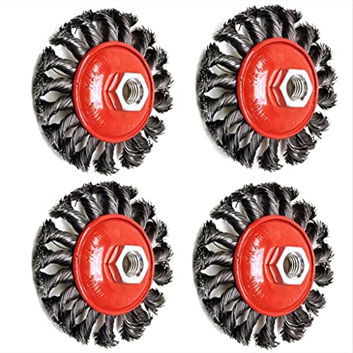 Brosse acier meuleuse M14 pour enlever la rouille tenace et décaper sans effort - 4