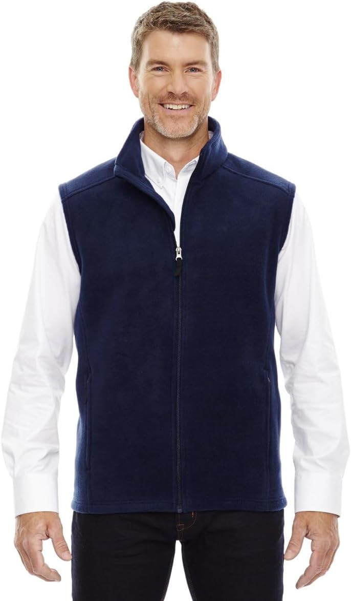 Core 365 Men's Journey Fleece Vest, Medium, Classic Navy 849