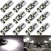 T10 194 168 2825 W5W 3SMD LED Bulbs, White 6000k Super Bright 3030 Chipsets Used for Dome Light, Map Light, Door Courtesy Light, License Plate Lights, Trunk Light（Pack of 12）