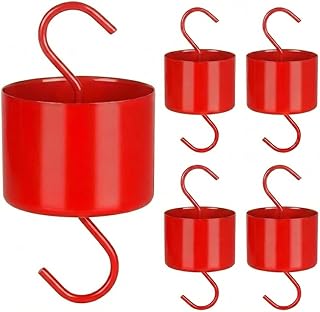 Large Capacity Metal Ant Moat for Hummingbird Feeders (4 Pack)