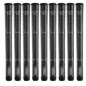 Dri-Tac 2.0 series, SET OF 9 Golf Grip Oversize. Polymer technology golf grips