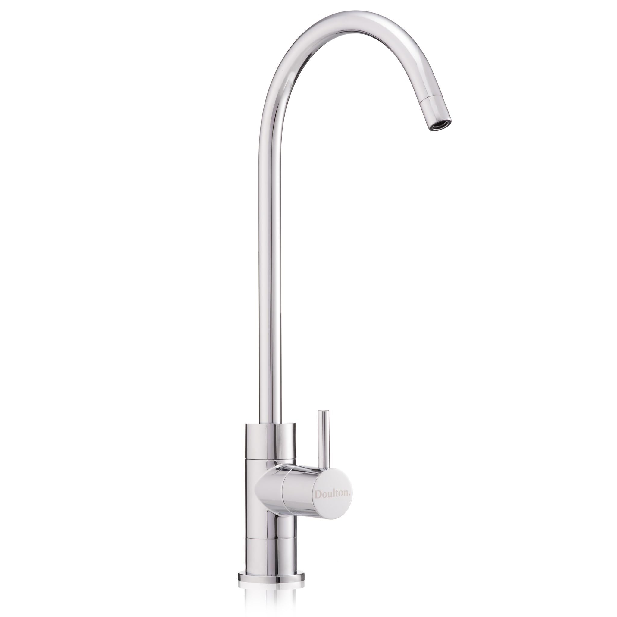 Doulton Silver Drinking Water Filter Tap - Elegant Chromed Stainless Steel Kitchen Sink Taps | Pillar Style Kitchen Tap