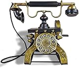  Decoración de teléfono fijo giratorio antiguo, teléfonos decorativos vintage, adorno de teléfono antiguo, teléfono vintage, modelo de teléfono retro, teléfonos fijos, adorno de escritorio for el hogar