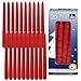 Produktbild GIES KERZEN SET ROT | 20er Pack selbstlöschende Baumkerzen Wachs 12,4 cm x 1,2 cm - Weihnachtskerzen Pyramidenkerzen Christbaumkerzen | Handgetauchte Qualität