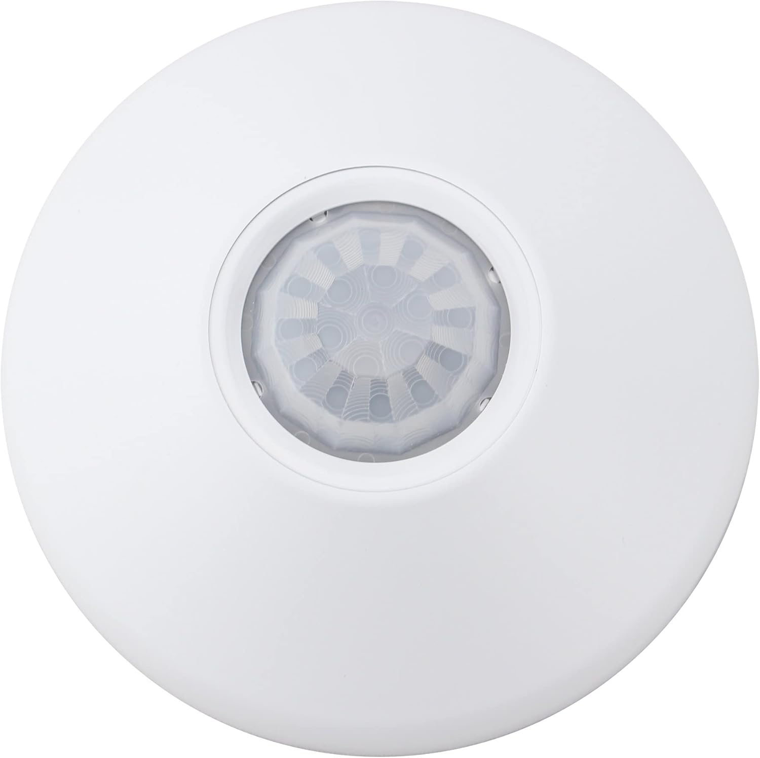 Acuity Controls NCM PDT 9 RJB nLight Low Voltage Ceiling Mount Sensor, Passive Dual Technology, Small Motion/Standard Range 360° Lens, Rear RJ-45 Ports, White