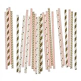 PAPER STRAWS -- Papiertrinkhalme und Karton-Strohhalme von Salong - die perfekte Tableware-Deko für die Hochzeit, Party, Geburt, Babyparty und Kindergeburtstag