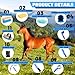 Abbylike 12 Pieces Horse Grooming Kit Racing Festival Tack Room Supplies Horse Brush Sets Equine Care Cleaning Kit Shedding Grooming Massaging Tools(Blue)