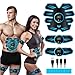 LEMENG ABS Trainer Muscle Stimulator, EMS Muscle Stimulator fitness electric stimulators, Abdominal Muscle Stimulator for Men and Women, ABS Stimulator for/Waist/Leg/Arm, 8 Modes 19 Intensities