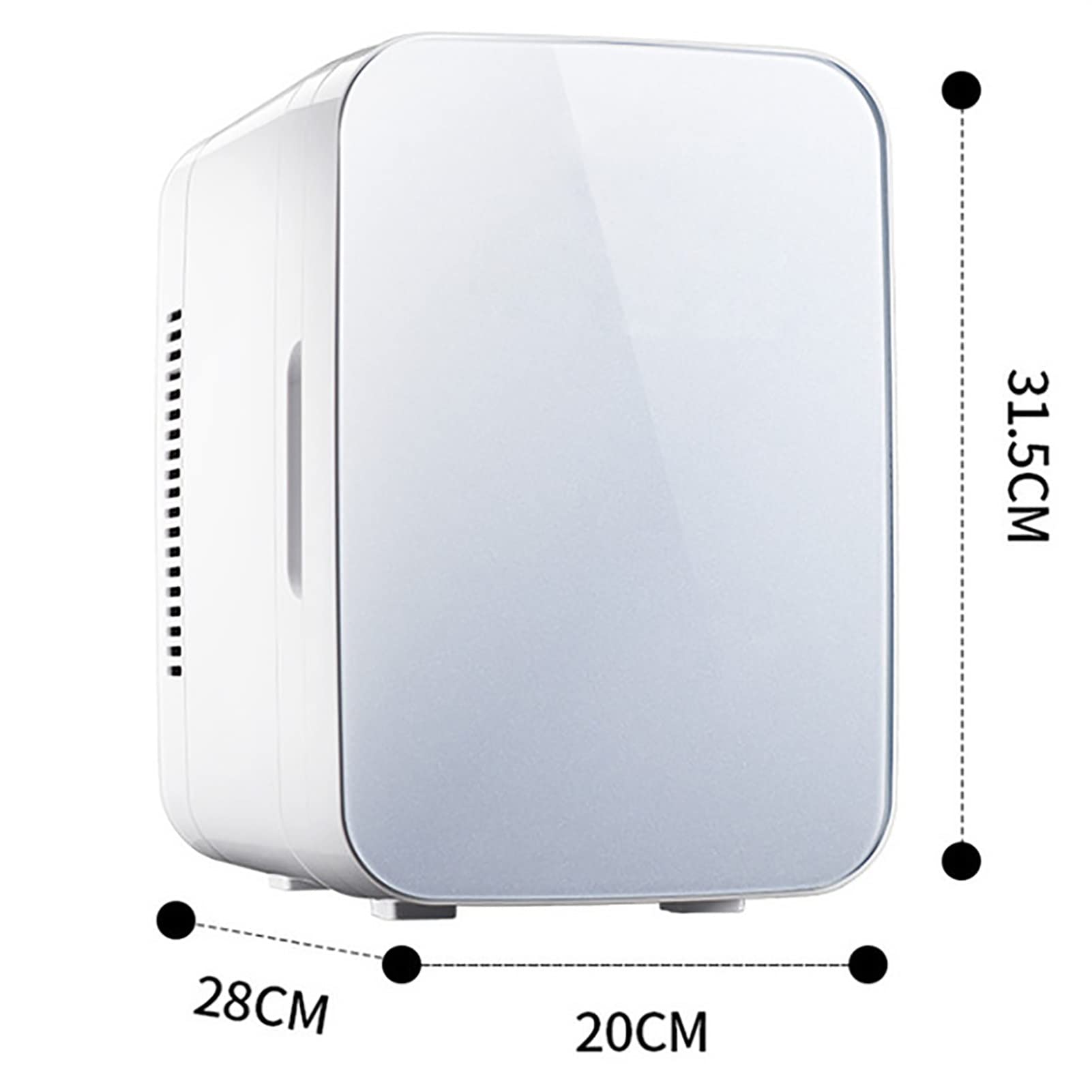 8L Mini Frigo Piccolo Frigorifero Per La Cura Della Pelle Display Digitale Frigo Per Bevande Alla Birra Con Controllo Della Temperatura Riscaldatore Per Alimenti E Bevande Per Auto Campeggio Viaggi (