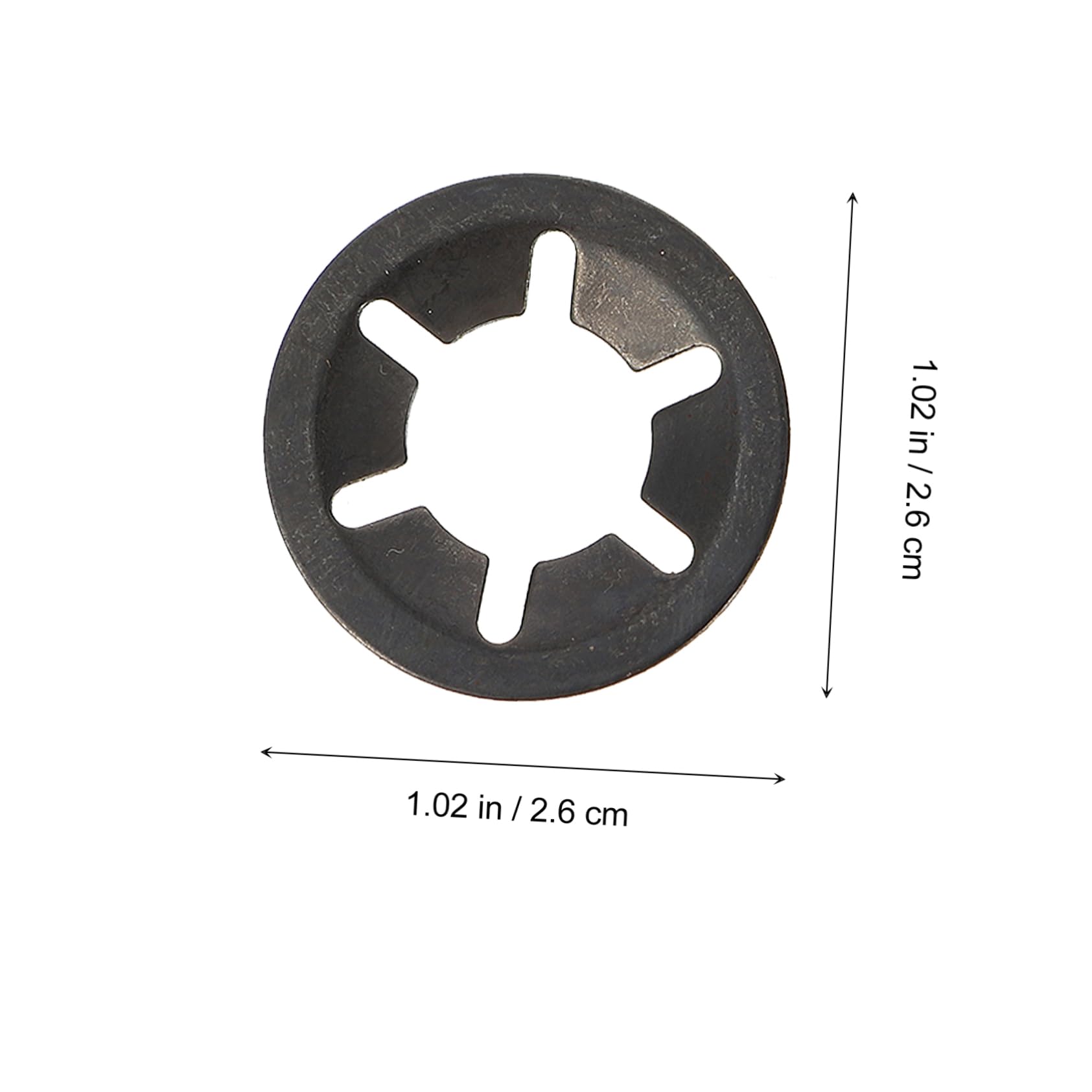 BUGUUYO 210pcs Carbon Steel Clamp Washer Set Internal Tooth Lock Washers Locking Fastener for Fixing Marine Auto Parts