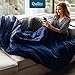 Quility Weighted Blanket for Adults - 20 LB Queen Size Heavy Blanket for Cooling & Heating - 100% Cotton Big Blanket w/Glass Beads, Machine Washable Blankets - 60