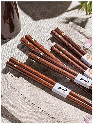 Bacchette Multipack riutilizzabili Bacchette Coreane Bacchette riutilizzabili Antiscivolo Lavabili in lavastoviglie Stile Giapponese 10 Paia(2)