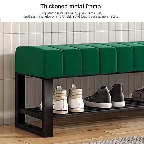 Banc de sport en velours Slish Shoe Nizer noir pour entrée