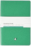 Montblanc 117866 - Cuaderno #148 Fine Stationery – Bloc de notas con páginas de líneas – Libreta para apuntes, tapa color verde esmeralda