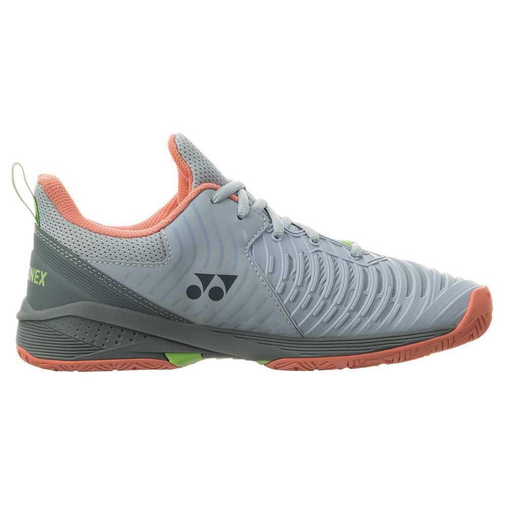 YONEX Mujeres Sonicage 3 Zapatillas De Pádel Zapatilla De Pádel Azul Claro-Albaricoque EU Neu